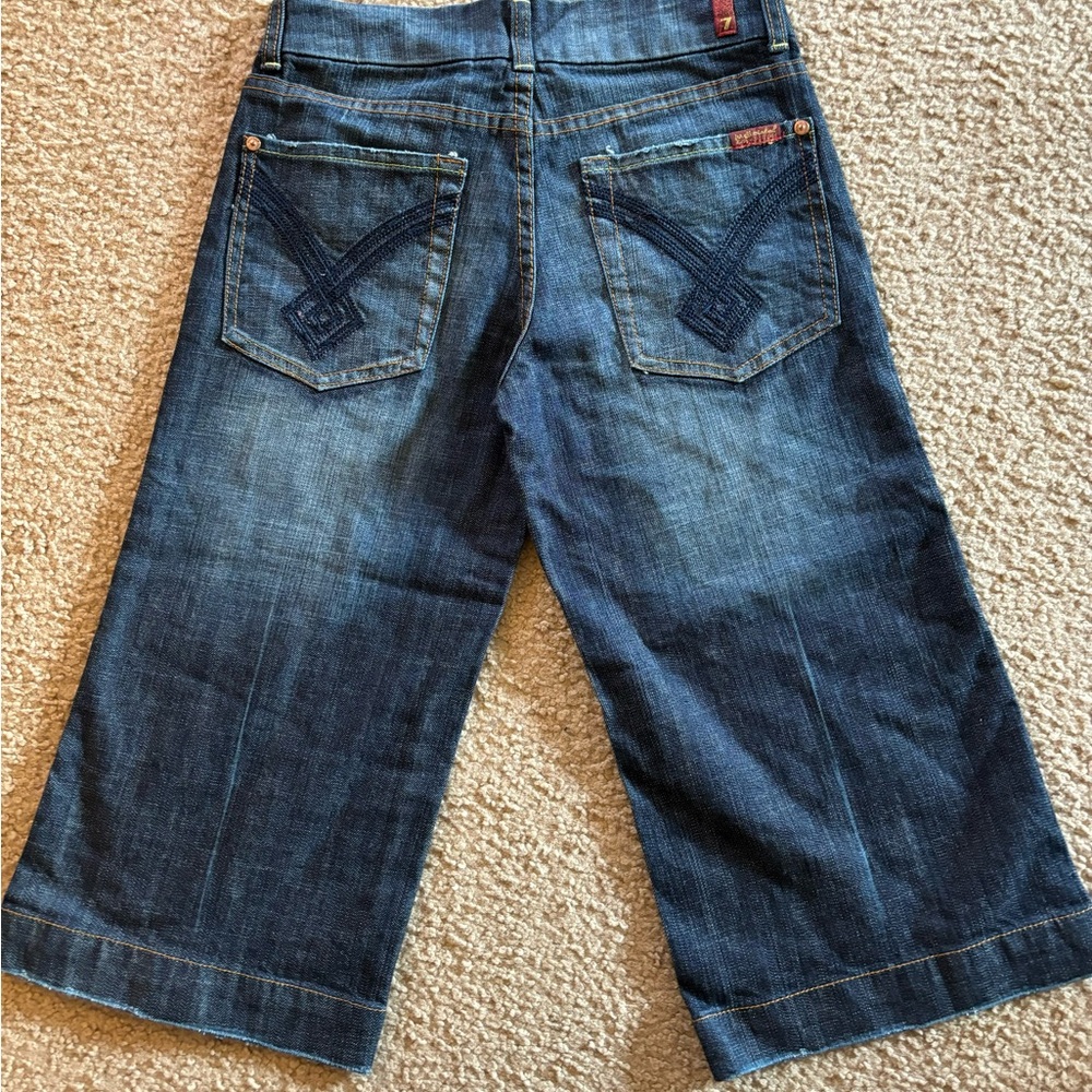 7 For All Mankind Goucho denim capri jean